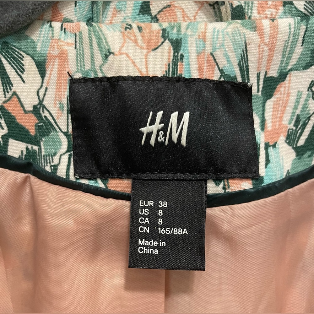 H&M Cropped Patterned Blazer - Picture 3 of 4